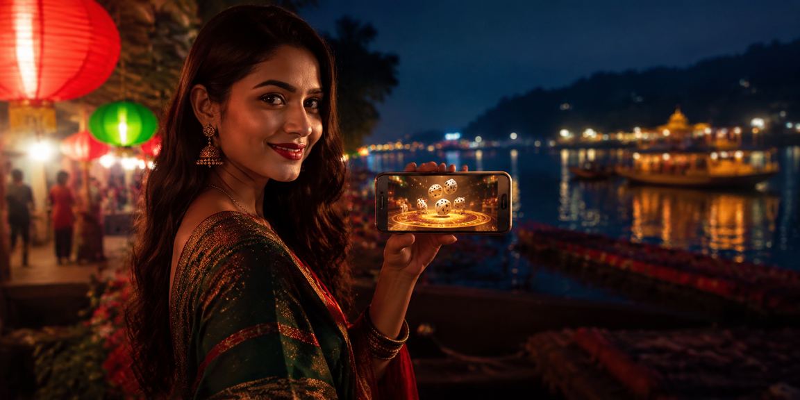 রাঙামাটিতে লাল-সবুজ ডাইস গেম খেলার দৃশ্য