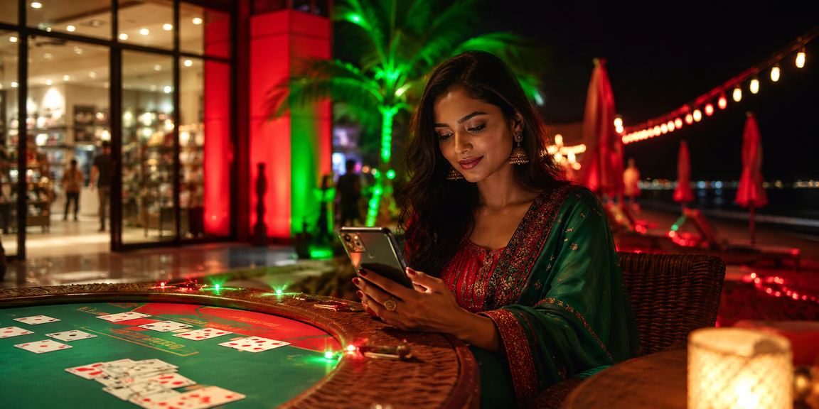 সেন্ট মার্টিনে লাল-সবুজ আন্দার বাহার কার্ড গেম দৃশ্য